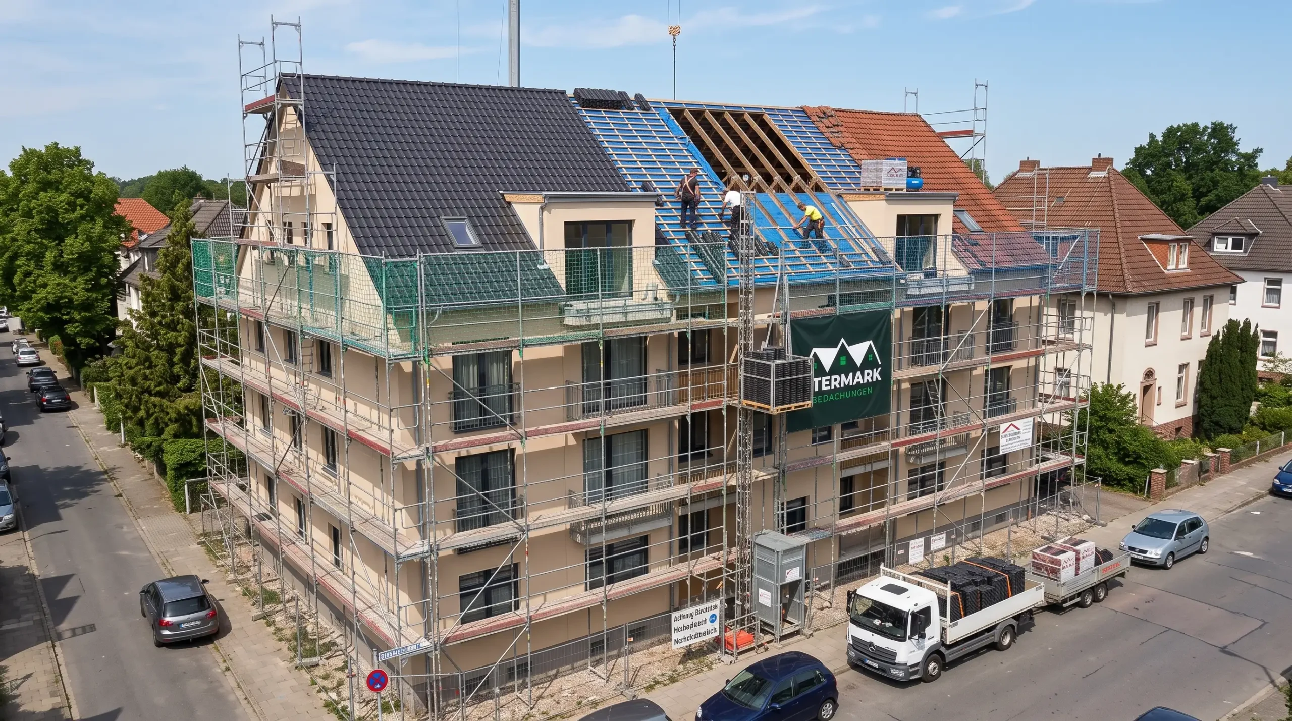 Umfassende Dachsanierung an einem Wohnhaus in der Region Hannover